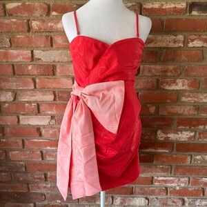 Funky Future Collective Red and Pink Party Dress
